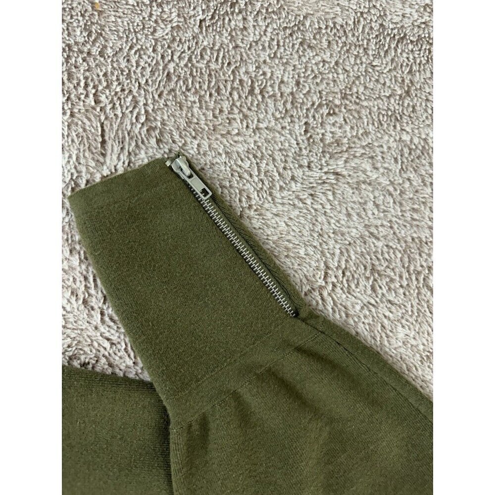 Free People  Hide and Seek Off Shoulder Pullover Sweater Size Small Green - Picture 4 of 10